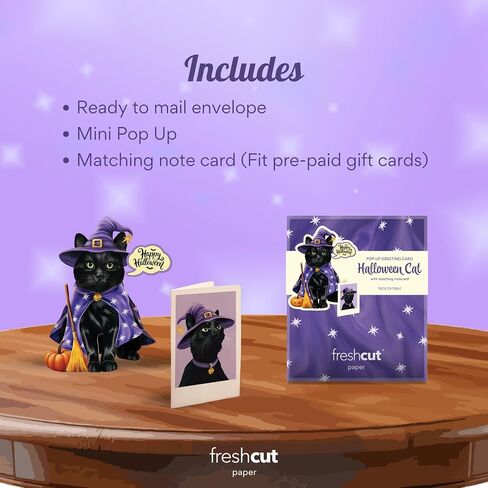 Freshcut Paper Pop Up Cards, 15 Inch Halloween Haunted House 3D Popup Greeting Cards, Halloween Gifts, Birthday Gift Cards, Note Card & Envelope, Haunted House in Saudi Arabia