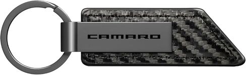 iPick Image for Chevrolet Camaro Carbon Fiber Texture PU Leather Key Chain Keychain, Official Licensed in Saudi Arabia