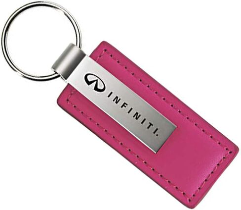 AU-TOMOTIVE GOLD Rectangular Leather Key Chain for Infiniti (Pink) in Saudi Arabia