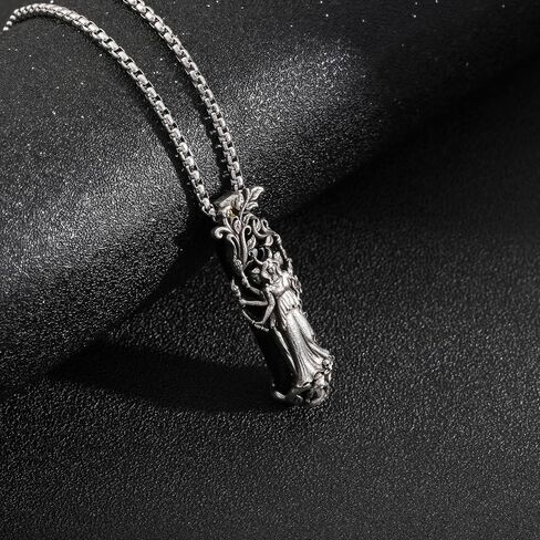 Hecate Pendant Necklace,Wicca Wiccan Hekate Moon Goddess Pagan Amulet Jewelry for Women in Kuwait