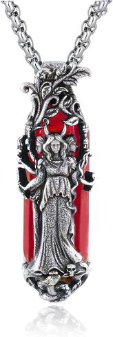 Hecate Pendant Necklace,Wicca Wiccan Hekate Moon Goddess Pagan Amulet Jewelry for Women in Saudi Arabia
