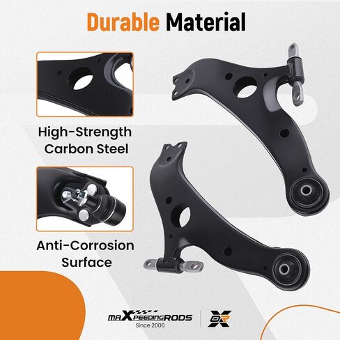 maXpeedingrods 10Pc Suspension Kit for Toyota Sienna 2004-2010, 2 Front Lower Control Arm with Ball Joint 2 Sway Bar Link 4 Outer & Inner Tie Rod 2 Boots Bellows in Saudi Arabia