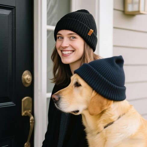 Windproof Warm Beanie Stocking Cap - Winter Ski Thick Skull Cap Cold Cap for Men and Women in Saudi Arabia
