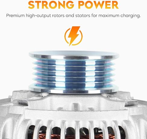 New Alternator for Tacoma 2000-2004 2.4L 2.7L, Toyota 4Runner 2.7L 2000, 80AMP 12V S5, 13885, 13885N, 213885, 2706075160, 2706075210, 40052057, AND0262, 1012119630 in Saudi Arabia