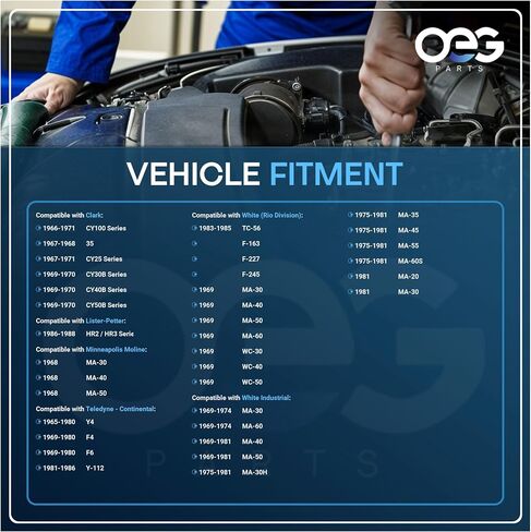 OEG Parts New Starter Compatible with Clark Lift Truck C500-Y40 C500-Y45 C500-Y50 C500-Y55 2355693 2355694 2377360 391632 636180 916303, SDR0100, 41012666, 41012006R in Saudi Arabia