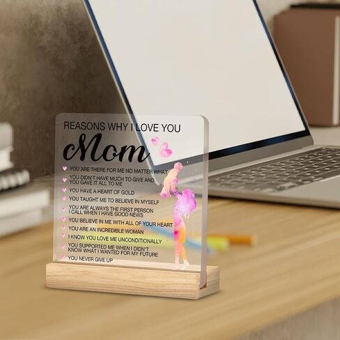 هدايا الابنة، هدايا ابنة ملهمة من الأم والأب، إلى ابنتي، علامة زخرفية شفافة للمكتب، لا تنسى أبدًا أنني أحبك يا ابنتي in Kuwait