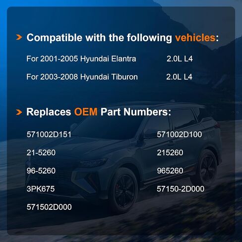 مضخة توجيه كهربائية مع بكرة تناسب Hyundai Elantra 2001 2002 2003 2004 2005، Tiburon 2003-2006 2007 2008 مضخات التوجيه الكهربائية البديلة للسيارات تحل محل 21-5260، 571002D151، 571002D100 in Saudi Arabia