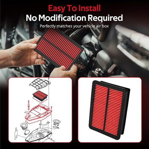 JAVIK Air Filter Air Cleaner Compatible with Yamaha 2006-2017 XV1900/XV1900C/XV1900M/XV1900S Raider Stratolin-er Roadliner OEM# 1D7-14461-00-00 1D7-14461-01-00 in Saudi Arabia