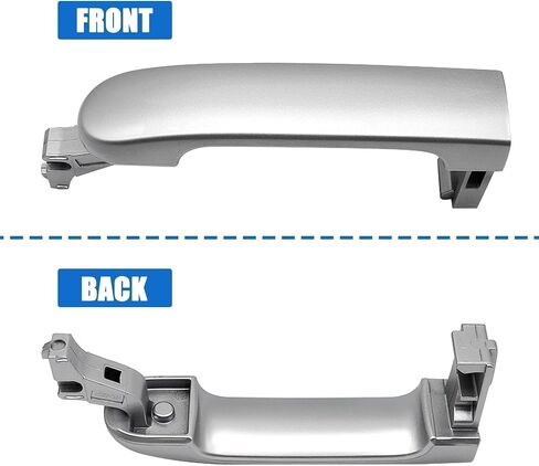 Exterior Door Handle Compatible with Nissan Versa 2007-2012, Front Left Driver Side with Keyhole Replaces NI1310130 82363,Black in Saudi Arabia