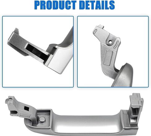 Exterior Door Handle Compatible with Nissan Versa 2007-2012, Front Left Driver Side with Keyhole Replaces NI1310130 82363,Black in Saudi Arabia
