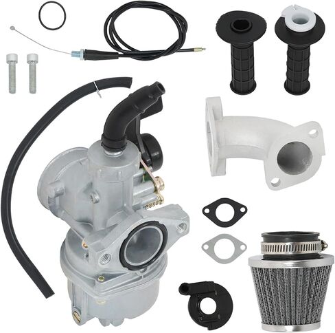WFLNHB 48mm Carburetor with Air Filter Intake Throttle Cable Include Handle Grip Replacement for Honda CRF70F 2004-2012 XR70R 1998-2003 in Saudi Arabia