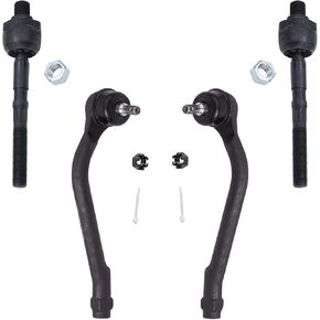 Detroit Axle - Front 4pc Tie Rods for Hyundai Elantra Forte Koup Forte5, 4 Inner & Outer Tie Rod Ends Replacement in Kuwait