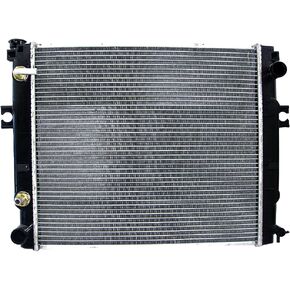 استبدال المبرد متوافق مع Toyota Forklift Radiator 1990-2011 OEM 16410U220071؛ 16410U220171; 16450-30521-71 7FGCU25 - الحجم 17 3/4 بوصة × 17 3/4 بوصة - AM Worldwide AM66258 in Kuwait