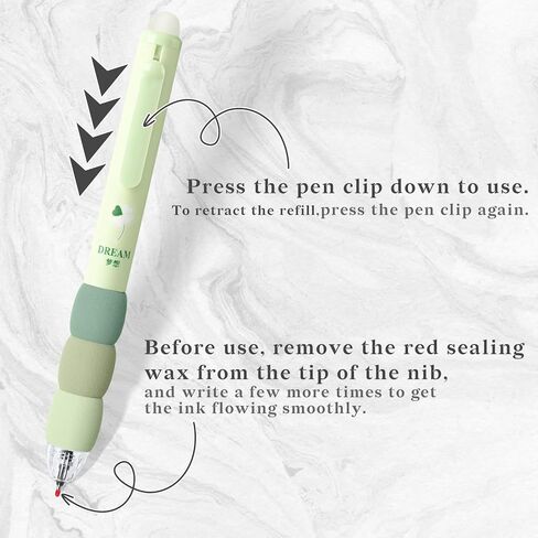 Temiary 18Pcs Aesthetic Retractable Erasable Gel Pens, Make Mistakes Disappear, 8 Pens & 10 Refills, Cartoon Smooth Writing Pen, 0.5 mm Black & Blue Ink Pen, Office School Supplies. (Purple Theme in Kuwait