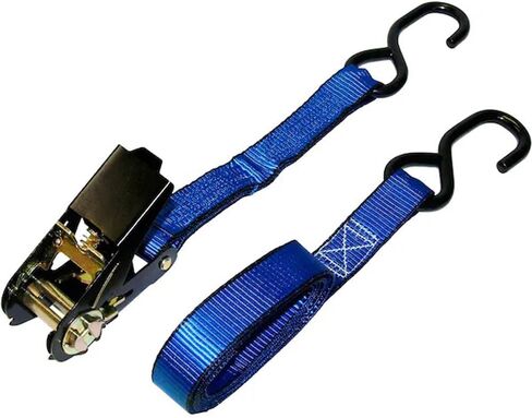 Everest Premium Ratchet Tie Down – 1 PK – 1 IN – 10 FT – 400 LBS Working Load – 1200 LBS Break Strength – Cambuckle Alternative – Cargo Straps Perfect for Moving Appliances, Lawn Equipment and Motorcycles in Saudi Arabia