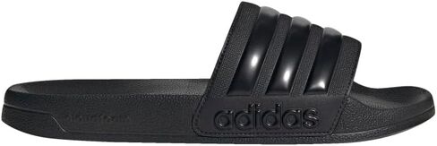 Adidas Usisex Adilette Shower Slide Slide ، Black/Silver Metallic/Silver Metallic ، 10 US Men in Kuwait