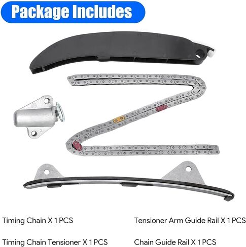 Engine Timing Chain Kit Fit for Hyundai Elantra Tucson 2014-2020 for Kia Forte 2014-2018 for Optima Hybrid 2017-2020 2.0L L4 Automotive Engine Timing Part Sets Replace 24321-2E200 24410-2E000 in Saudi Arabia