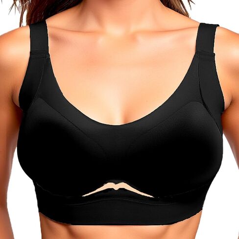 Wireless Comfort Bra with Lift and Support, Everyday Push Up Bras for Women Full Coverage Seamless Bra No Underwire in Saudi Arabia