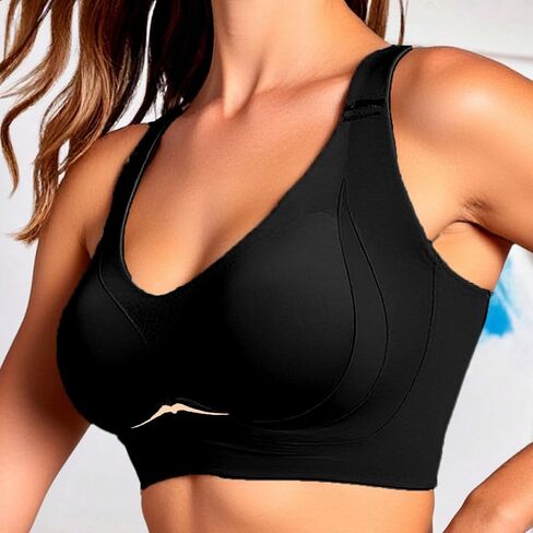 Wireless Comfort Bra with Lift and Support, Everyday Push Up Bras for Women Full Coverage Seamless Bra No Underwire in Saudi Arabia
