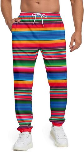 Purple Mardi Gras Jogger Sweatpants for Men,Retro Jogger Pants Outfit Funny Sports Trousers Casual Workout Pants in Saudi Arabia