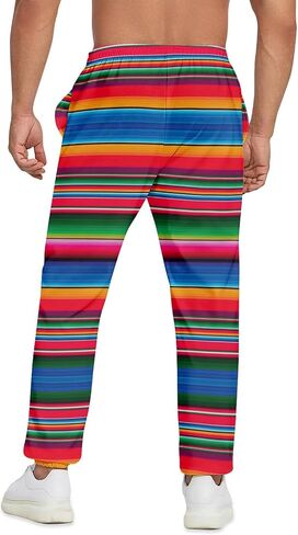Purple Mardi Gras Jogger Sweatpants for Men,Retro Jogger Pants Outfit Funny Sports Trousers Casual Workout Pants in Saudi Arabia