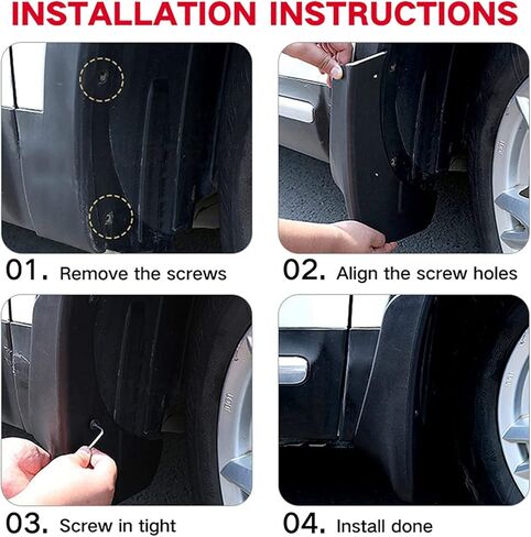 Car Mudguard Mud Flaps for 2025 Cadillac CT5 2020-2024 Molded Custom Front and Rear Mudflaps Splash Guards Fender Flares Kit 4-PC Auto Accessories,Send 1 Car Wash Towel,Ct5 in Saudi Arabia