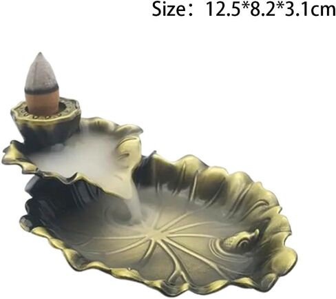 Elegant Incense Holder – Bronze Zinc Alloy Fish Design for Home Decor & Aromatherapy in Saudi Arabia