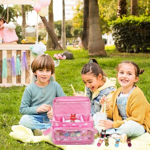 for Tonies Carrying Case, Toniebox Case for Tonies Figures,Tonie Characters, Tonies Storage and Organizer with Shoulder Strap,Tonies Box Starter Set,Tonies Headphones,Charging Station Bag (Pink) in Kuwait