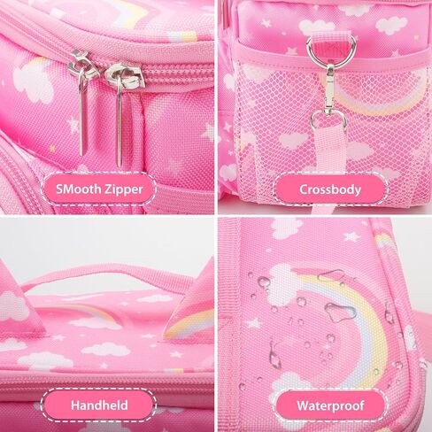for Tonies Carrying Case, Toniebox Case for Tonies Figures,Tonie Characters, Tonies Storage and Organizer with Shoulder Strap,Tonies Box Starter Set,Tonies Headphones,Charging Station Bag (Pink) in Kuwait
