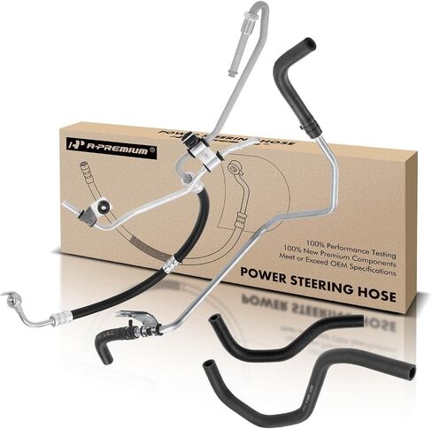 A-Premium Power Steering Hose Pressure & Return & Reservoir Hose Line Assembly Compatible with Toyota Corolla Chevrolet Prizm 1998-2002 1.8L 4-PC Set in Saudi Arabia