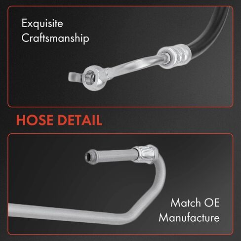 A-Premium Power Steering Hose Pressure & Return & Reservoir Hose Line Assembly Compatible with Toyota Corolla Chevrolet Prizm 1998-2002 1.8L 4-PC Set in Saudi Arabia