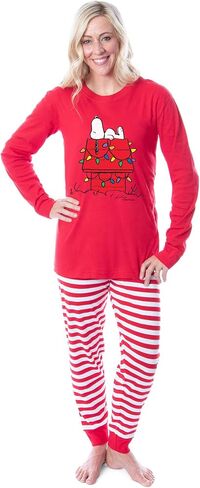 INTIMO Peanuts Doghouse Christmas Tight Fit Cotton Matching Family Pajama Set in Saudi Arabia