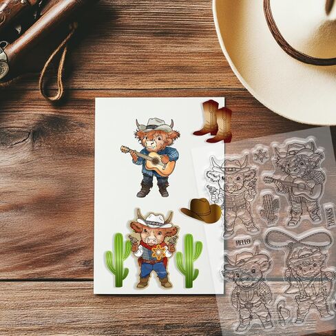 GLOBLELAND Wolf and Moon Clear Stamps for Cards Making Timberwolves Clear Stamp Seals Transparent Stamps for DIY Scrapbooking Photo Album Journal Home Decoration in Saudi Arabia