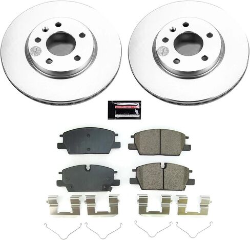 Power Stop Front KOE8738 Stock Replacement Brake Pad and Rotor Kit Autospecialty For Chevrolet Equinox 2022, Chevrolet Malibu 2021-2022, GMC Terrain 2022 [Model Specific] in Saudi Arabia