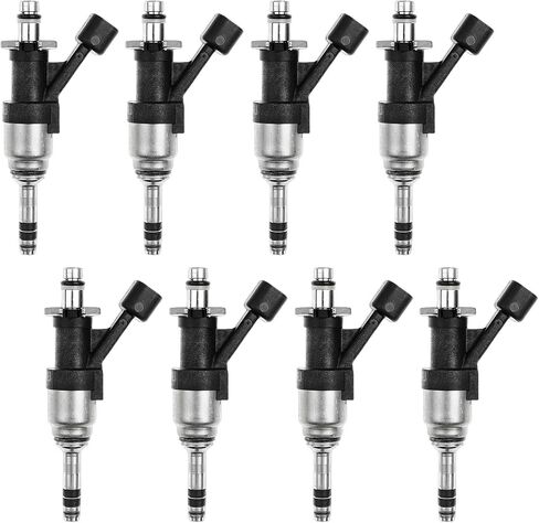 FJ1217 Fuel Injectors 8Pcs Fits for Chevy Silverado 1500/ Tahoe, GMC Sierra 1500/ Yukon 2014 2015 2016 2017 2018 2019 5.3L V8 OE 12628422 12656005 12668390 12668649 12623116 in Saudi Arabia