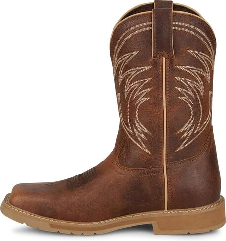 Justin Daywork 11" Waterproof Men's Leather Work Boots with Durable Slip-Resistant Sole, Safety Toe, Comfortable Fit in Saudi Arabia