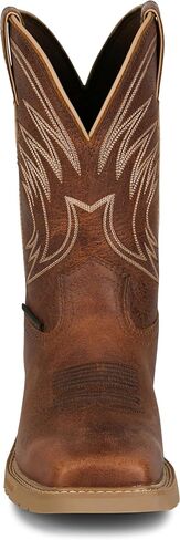 Justin Daywork 11" Waterproof Men's Leather Work Boots with Durable Slip-Resistant Sole, Safety Toe, Comfortable Fit in Saudi Arabia