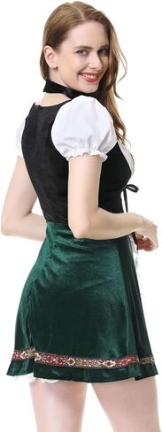 LMYOVE Ladies' German Beer Festival Costumes Bavarian Oktoberfest Puff Sleeve Velvet Adult German Dresses in Saudi Arabia