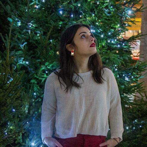 Christmas Bow Earrings for Women Xmas Earring Red Ball Bow Earrings Christmas New Year Red Earrings in Kuwait