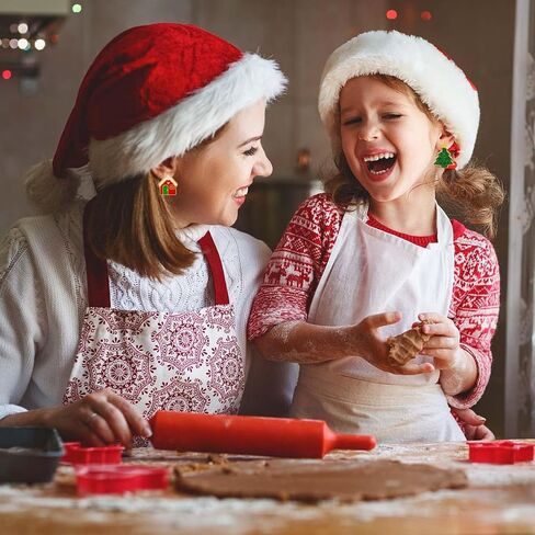 Christmas Bow Earrings for Women Xmas Earring Red Ball Bow Earrings Christmas New Year Red Earrings in Kuwait