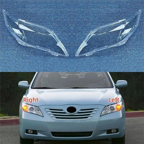 Compatible For Toyota Camry 2007 2008 2009 Car Front Headlight Glass Cover Transparent Replacement Lampshade PC Headlight Shell Cover(1PCS Left Side) in Saudi Arabia