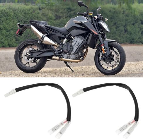 2 قطعة كابل محول مؤشر LED صغير متوافق مع هيكل Ducati KTM MV Agusta 2021 890 in Saudi Arabia