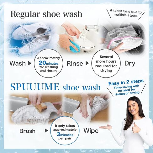 Sneaker Cleaner Shoe Care Detergent Made in Japan - Set with Detergent and Brush in Saudi Arabia