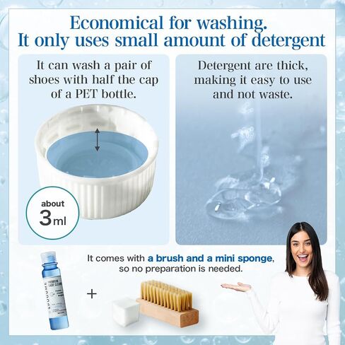Sneaker Cleaner Shoe Care Detergent Made in Japan - Set with Detergent and Brush in Saudi Arabia