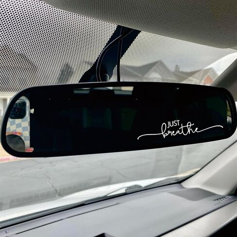 3 قطع من ملصقات السيارات المصنوعة من الفينيل من Just Breathe Mirror للنساء ملصقات مرآة الغرور للفتيات in Kuwait