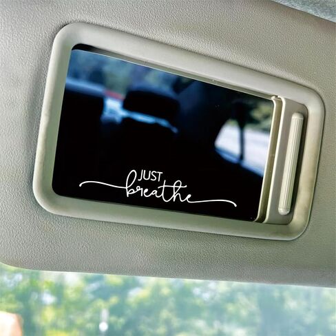 3 قطع من ملصقات السيارات المصنوعة من الفينيل من Just Breathe Mirror للنساء ملصقات مرآة الغرور للفتيات in Kuwait