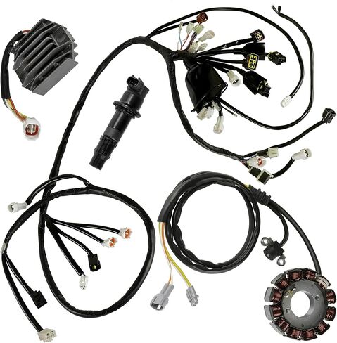 Caltric Wire Harness Stator Regulator Ignition Coil Compatible with Yamaha YFZ450 2007 2008 2009 in Saudi Arabia
