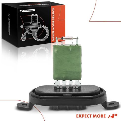 A-Premium HVAC Heater Blower Motor Resistor Compatible with Volkswagen Vehicles - for Touareg 2007 2008 2009, Without Automatic AC - Front Side, Replace# 7E0959263, 7E0959263C in Saudi Arabia