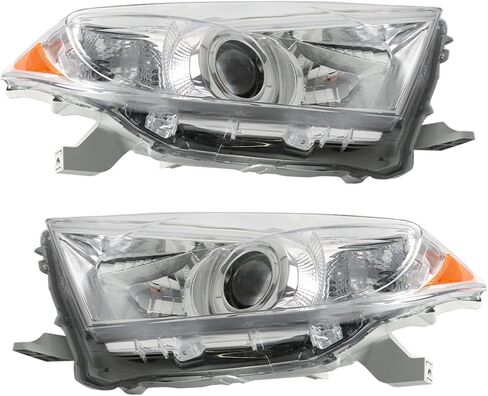 munirater Headlights Lamps Set Left & Right Side Replacement for 2011 2012 2013 Highlander in Saudi Arabia