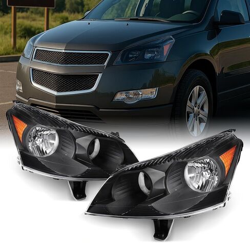 AKKON - يناسب 2009 2010 2011 2012 مجموعة استبدال المصابيح الأمامية Chevy Traverse مباشرة in Saudi Arabia